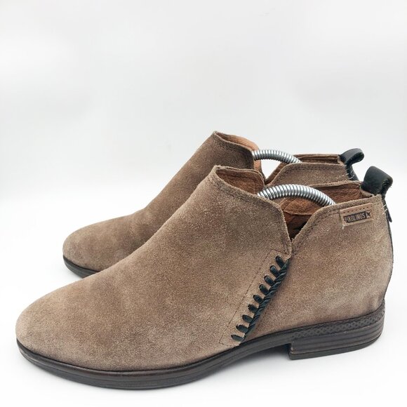 PIKOLINOS Ordino Brown Tan Suede Ankle Boots Womens 8 - Picture 4 of 11